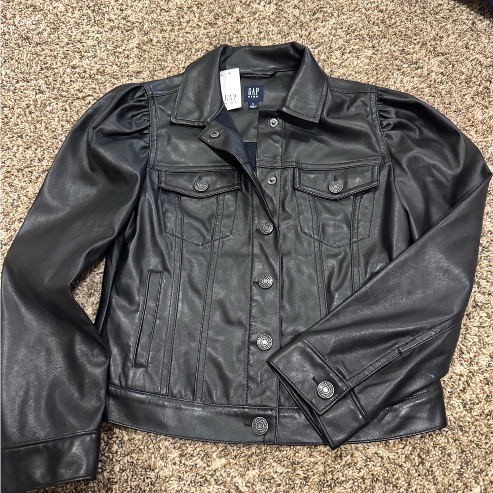 GAP Kids Vegan Leather Jacket size 12 XL